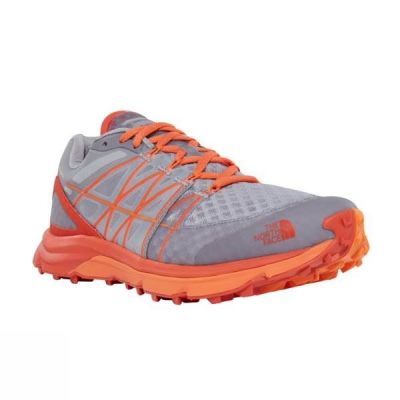 Zapatillas Running The North Face Ultra Vertical Hombre Gris / Naranjas - Chile NJV852960